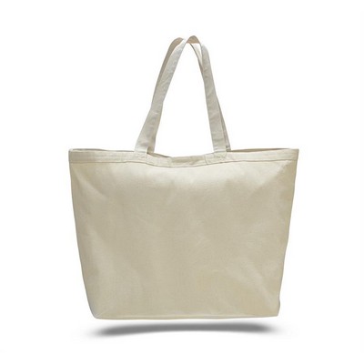 Canvas Big Tote with Velcro Closure