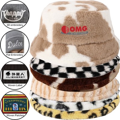 Adjustable Soft Plush Hat W/ Custom Imprint