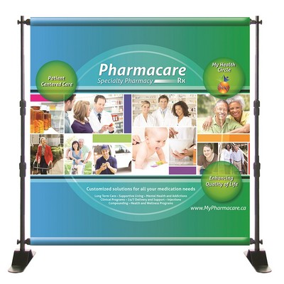 4' W x 4' H Fabric Replacement Banner