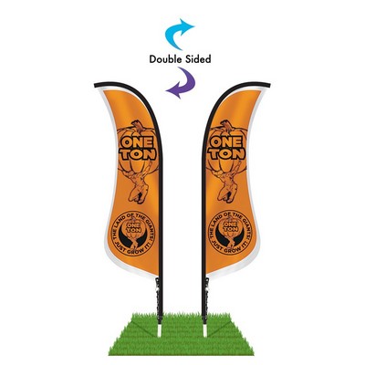 9' Blade Wind Flag Only - Double Sided