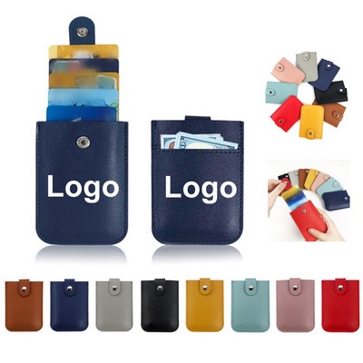 PU Leather Pull-Out Card Holder