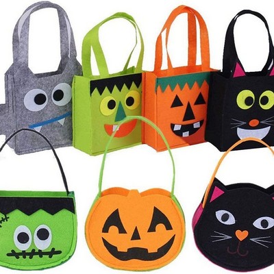 Felt Halloween Trick Or Treat Basket