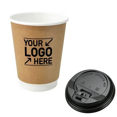 12Oz Double-Walled Insulated Paper Cup