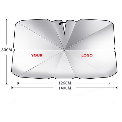 Advertising Foldable Car Sun Shade umbrella