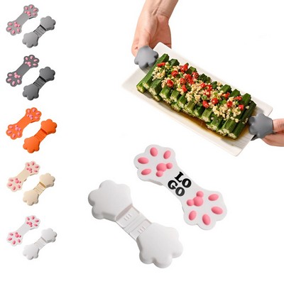 Cat Anti-scalding non-slip silicone hand clip