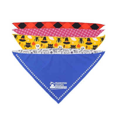 Large Pet Triangle Bandana Polyester