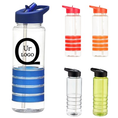 25.36 Oz Plastic Cup W/ Straw