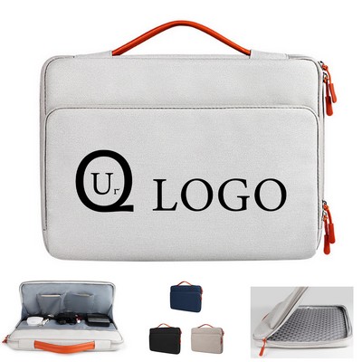 Business Laptop Bag W/ Full-Opening Zippered Closure