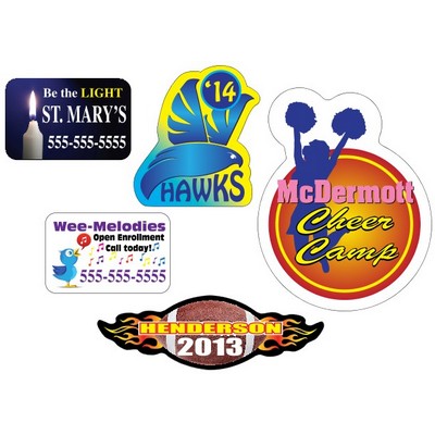 Custom 4 Color Process Outdoor Magnets (4.01 to 7.0 Sq. Inches)