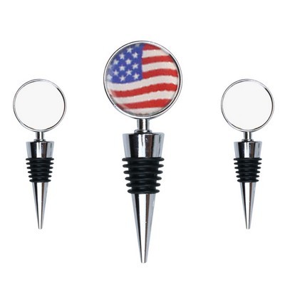 Full Imprint Big Round Medal Wine Stopper Cork