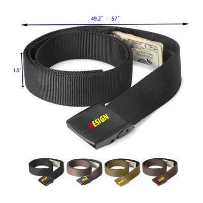 Security Money Belt with Hidden Money Pocket
