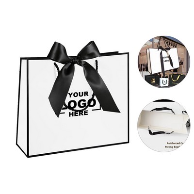Decorative Gift Bags with Handles and Ribbon.