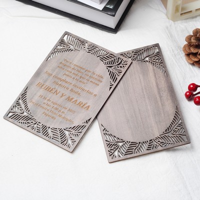 Wooden Invitation