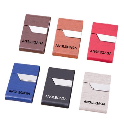 PU Leather Cigarette Business Card Case