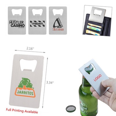 Slim Stainless Steel Bottle Opener