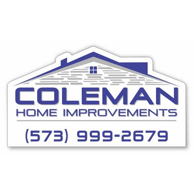 Magnet-30Mil-7"x8.5" Custom Shape-indoor-outdoor. Full color.