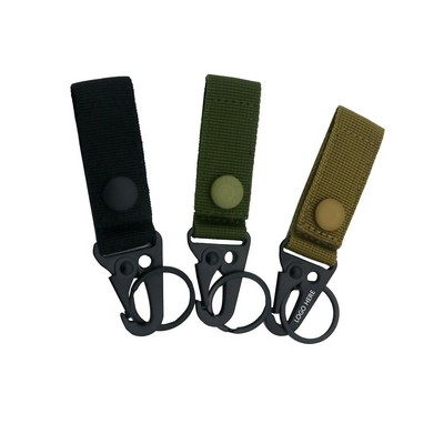 Carabiners Keychain Strap With Tactical Gear Clip