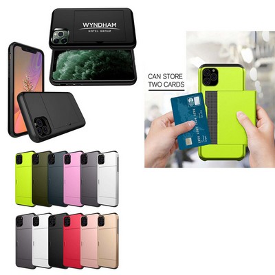 iBank® Credit Card Holder Case compatible with iPhone 16 + Screen Protector