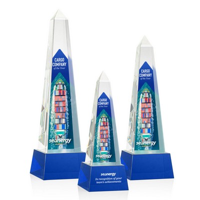 Master Obelisk VividPrint™ Award on Base - Blue