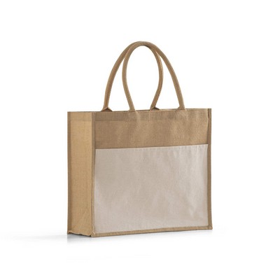 Large Easy-Print Jute Bag