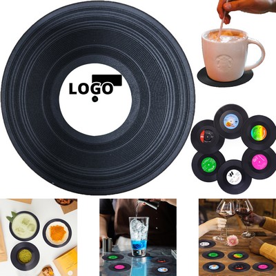 Silicone Record Drink Coaster