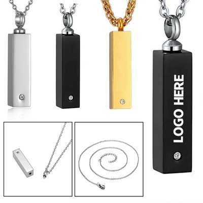 Cremation urn necklace for storage.