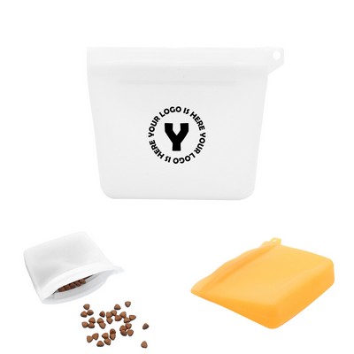 Silicone Outdoor Pet Food Bag