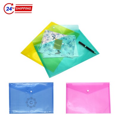 A4 Button File Bag