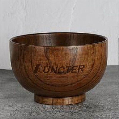 15 oz. Jujube Wood Rice Bowl & Salad Bowl - Customizable Option