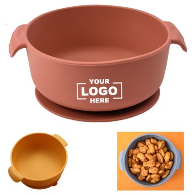 Baby Suction Bowl Silicone Feeding Dish.