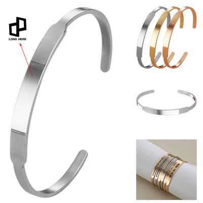 Titanium Steel Opening Bracelet