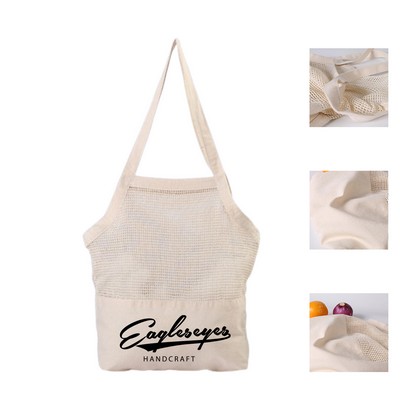 Eco-friendly Cotton Mesh Tote Bag