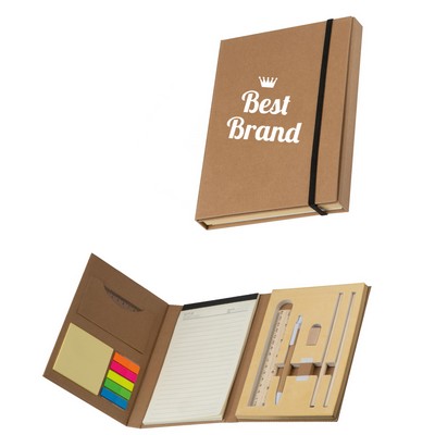 Ruler & Pen Notebook Portable Set