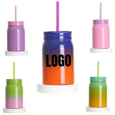 17 oz Gradient Mason Jar