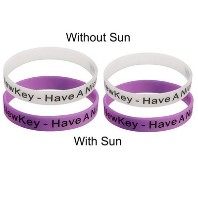 Sun Fun UV Color Change Silicone Wristband Or Bracelet