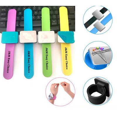 Magnetic Silicone Slap Wristband