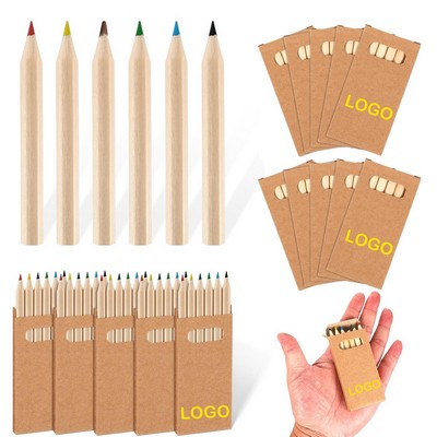 6 Color Wooden Pencil Set In Box
