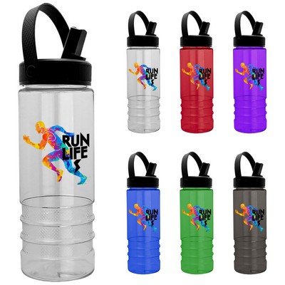 24 Oz. Salute-Flip Straw Swivel Handle Lid - Digital