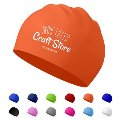 Flexible Stretchy Waterproof Silicone Swim Cap
