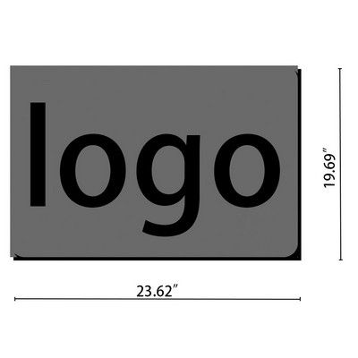 Custom High Absorbent Polyester Non Slip Pet Feeding Mat 23 3/5"x 19 3/5"