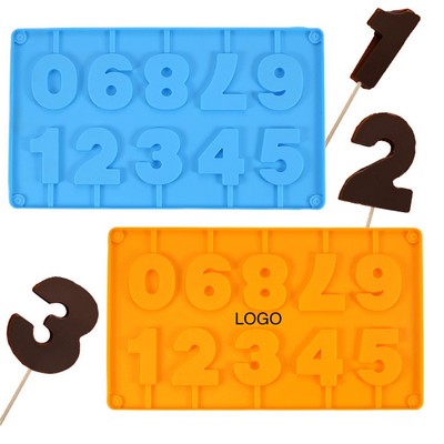 Number-Shaped Silicone Mold