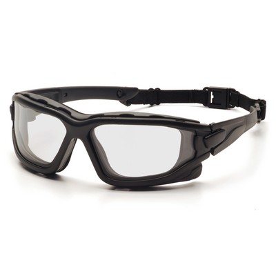 I-Force Safety Glasses, Black Frame with Clear H2X Anti-Fog Lens