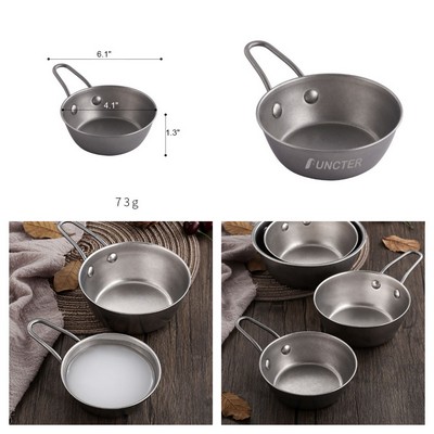 5 Oz. Stainless Steel Camping Bowl W/ Handle