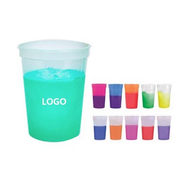 16oz Custom Food Grade PP Color Changing Stadium Cup
