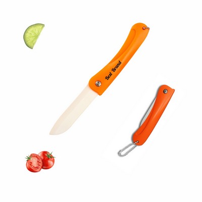 Portable Folding Ceramic Knife Fruit Peeler