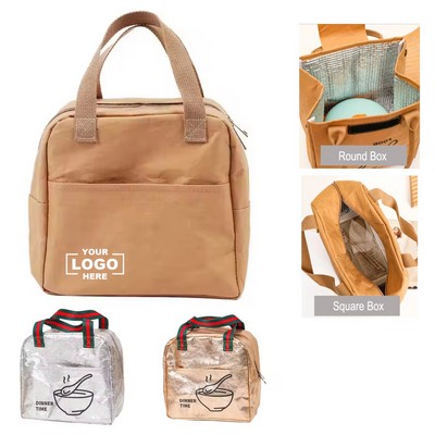Lunch Tote Bags with Thermal Insulation for Food Preservation during Transit