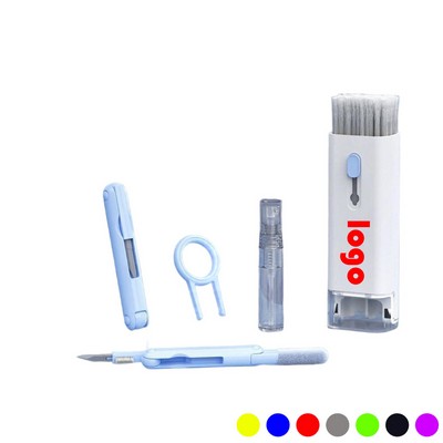 7 In 1 Portable Electonic Laptop Screen Keyboard Earbud Cleaner Kit w/Cleaning Brush