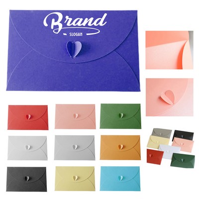 Heart Button Pearl Paper Envelope