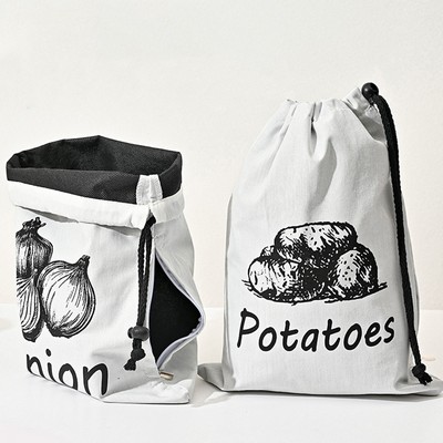 Custom Reusable Drawstring Onion Storage Bag