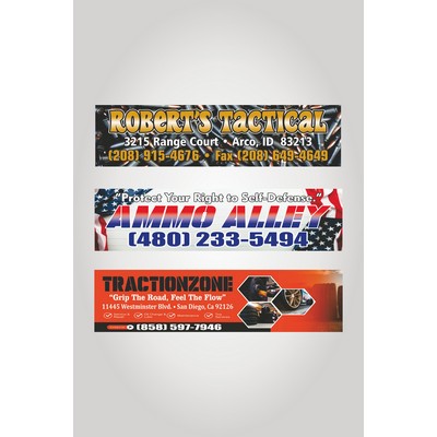 3" x 12" Vinyl Stickers